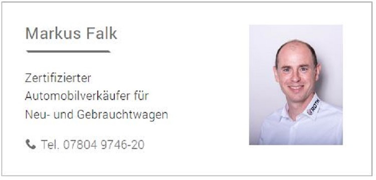 Markus Falk, zertifizierter Automobilverkäufer