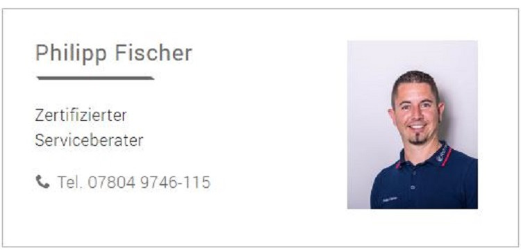 Philipp Fischer, zertifizierter Serviceberater